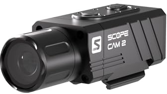 RunCam ScopeCam 2S Airsoft Action Camera, durata della batteria 210 minuti, pre-registrazione, controllo app Wi-Fi, alloggiamento in metallo IP64 per Airsoft, sport, fauna selvatica, riprese
