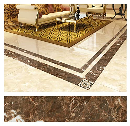 Cenefa Adhesiva Para Pared Pegatina de pared autoadhesiva zócalo impermeable 5 metros, pegatinas suelo borde cintura, azulejos rústicos 3D, bordes papel tapiz Vintage(A)