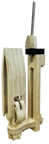 Läderklämma för ponnyhäst, Björkträ Justerbar bärbar lädersömnad ponnyklämma Handverktyg(Type 1 Knob Switch)