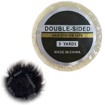 Cinta Adhesiva de Doble Cara para Pelucas Extra Fuerte, 2,74 m × 8 mm Transparente, Adhesivo para Extensiones de Pelo, Lace Front, Postizos y Pelucas, Resistente al Agua y de Larga Duración