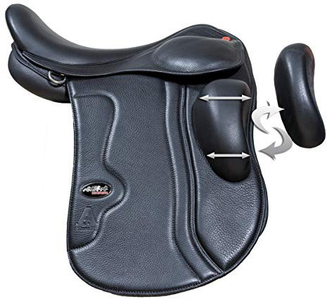 Karlslund A Sattel, KneeFit, 16 (44cm), Grün 105°