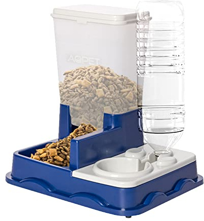 AQPET Distributeur Bowly Nourriture Mangeoire à Eau et Nourriture pour Chiens et Chats Abreuvoir