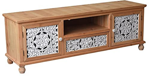 Hfi Rack Phonoschrank Fernsehschrank TV Lowboard Medienregal Fernsehnregal 150cm vic602 Palazzo Exklusiv