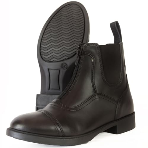 Horses Stivaletti Unisex Equitazione Riding, Prestazioni Eccezionali Comfort Impeccabile (Moderno, nero, Sistema Taglie Calzature EU, Adulto, Numero, Media, 35)