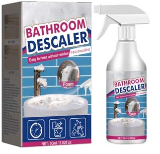 Badezimmer-Entkalker, Bathroom Descaler Spray, Reiniger für hartnäckige Flecken, Stubborn Stains Cleaner, Allzweck-Reinigungsschaumspray, Badreiniger-Spray (1, A)