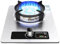 BZJPRFC 43cm Gas Stove,Stainless Steel Gas Cooker,8.5KW Nine-cavity High-fire Timer,with Flameout Protection,for Home Kitchen Motor Home Camp(LPG)