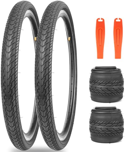 ZUKKA 2er-Pack Faltbarer 26 Zoll Reifen 26x1.75 Mantel 47-559 | Fahrrad Ersatzreifen Klappbarer für Fahrrad,MTB Mountain Ersatz,für Mountainbike Kinderfahrrad, Crusier Bike, Commuter Bike