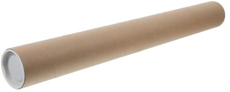 Artibetter Versandhülsen Rund aus Kraftpapier Braun für Posterhalterrohr