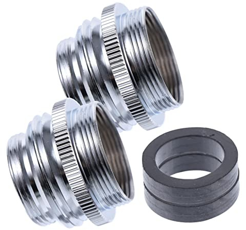TOYANDONA Adaptateur de Robinet 2 Pièces pour Tuyau d'Arrosage Raccord Cuisine Jardin Compatible 22Mm vers 3/4 Pouce pour Arrosage et Nettoyage