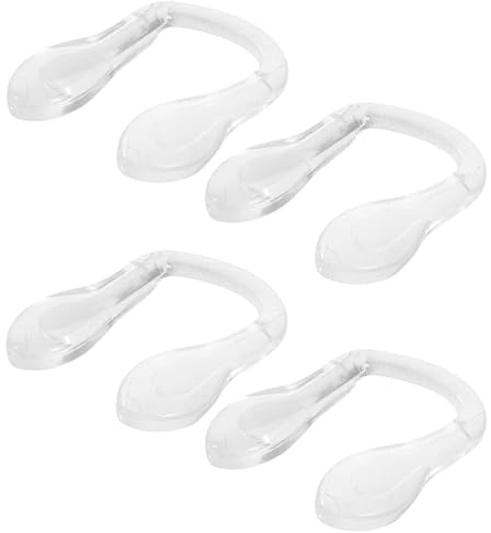 Gatuida Lot de 4 Plaquettes Nasales en Silicone Transparentes Coussinets de Nez Souples et Flexibles pour Lunettes Pont de Nez Confort Anti-Glisse Accessoires Compatibles Montures