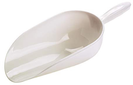 Ukal 129012020 – Bauernhof – Schaufel und Gabel – Kehrschaufel Kunststoff weiß groß 2 L