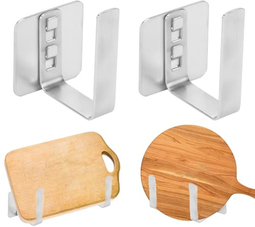 Pot Lid Rack Multifunctional Cutting Board Holder Wall-Mounted Chopping Cutting Board Rack Pot Lid Storage Holder Kitchen Supplies for Home Kitchen 2pcs