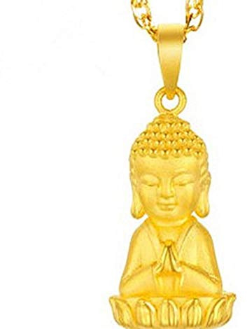 Rulai COLLIER BOUDDHA Feng Charme Or Shui Lucky Yoga Spirit Colliers et Pendentifs Colliers Médaillon Bijoux