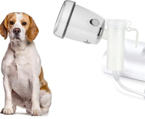 FURGUARD Hunde-Verneblerbecher und Inhalationsmaske, Haustier-Sauerstoffmaske, geeignet für mittelgroße Hunde, Weiß (M)