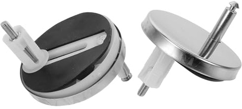 POPETPOP Tornillos para Asiento de Inodoro con Tuercas de Plástico y Tapones de Expansión de Goma, Pernos de Plástico 6,5 Cm, Instalación Rápida, Accesorio de Fijación para Baño, Kit 2 Pares