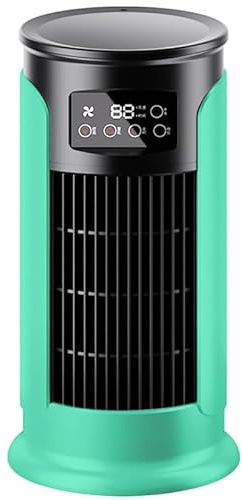 Aire Acondicionado Portatil 4 en 1,Enfriador de Aire Evaporativo con Depósito de 10L, 4 Modos 3 Velocidades,Temporizador de 1-12h con Rruedas y Mando,4 Acumuladores de Hielo,para el Hogar (Cian)