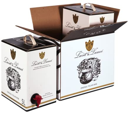 Luvit & Lumoè | Malvasia IGT Veneto | Offerta Vino Bianco Pregiato Italiano | Bag in Box | 2 X 5 Litri = 13 Bottiglie