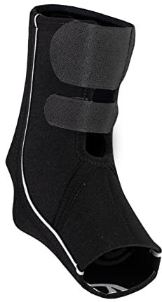 Rehband QD Ankle Support Knöchelbandage, Größe S/M/L/XL - 5 mm Neopren Bandage mit individueller Anpassung, entlastet und bietet Kompression, Farbe:Schwarz, Größe:S