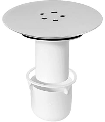 ZINGKING Duschabfluss Abdeckung, Abflussdeckel Dusche,Duschablauf für Viega Tempoplex Ablaufgarnitur, 90 mm/115 mm Duschabflussabdeckung,Duschstopfenabdeckung Chrom,geruchsverschluss dusche