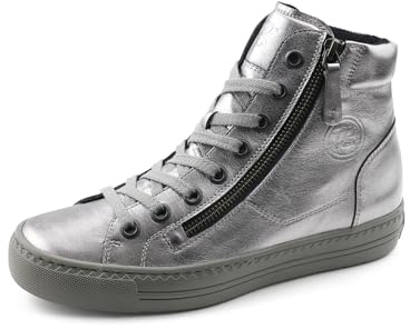 Paul Green Zapatillas de mujer Pauls con ancho de relax y plantilla intercambiable, para mujer, plata, 38 EU