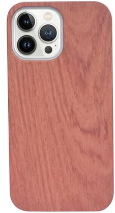 Étui de téléphone en bois massif, coque de protection antichoc en bois massif, cadeau pour iPhone 11, 12, 13, 14 (palissandre pour 14)