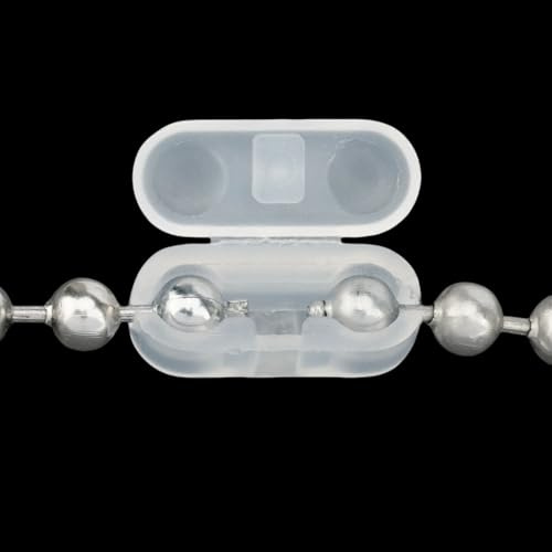 QSYZAIL 35 Pack Bead Chain Connectors Ball Chains Protector 4.5 mm for Roman Vertical Blind Pull Roller Shade Window Repair Replacement Parts