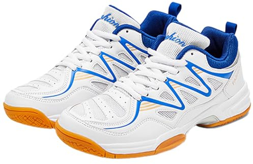 Fooceoute Leichte Tischtennisschuhe,Volleyballschuhe für Damen,Tischtennisschuhe,Badmintonschuhe für Damen und Herren,rutschfest,Dämpfung,Bequem,für Pickleball,Badminton und Squash
