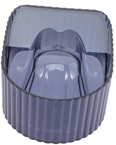 Recipiente para Remojar Uñas de Gel de Acrílico Azul para Manicura | Conforma la Mano, Acabado Fino, para Salón y Hogar, Adecuado para Tratamientos de Nutrición y Retirada Artificial