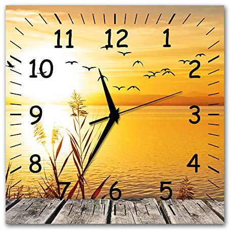 Bilder-Manufaktur BM wahlweise Funkwanduhr ODER Quarzwanduhr Funkwanduhren Funkuhr Wanduhr Funk ODER Quarz kein Ticken lautlos geräuschlos leise modern ohne Tickgeräusche MF10-9403-funk