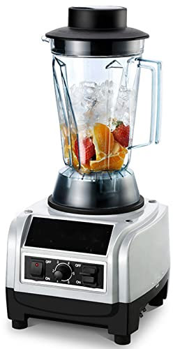 INPETS Tritaghiaccio Professionale da banco, frullatore for frullati for Uso Alimentare da 1,85 Litri, trita frullato ad Alta velocità da 1250 Watt for frullati e frullati
