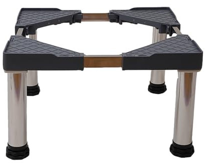 YiHYSj Base Regolabile per Lavatrice Supporto per Frigorifero asciugatrice lavastoviglie Stand Larghezza 50-75cm Staffa Universale Base con 4 Strong Piedi (4Legs,H:11.4in)