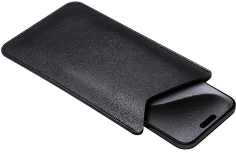 Funda universal de piel a prueba de golpes para teléfono celular, compatible con iPhone 16, 15, 14 Pro Max, compatible con Galaxy S25 Ultra, funda de calcetín compatible con deportes al aire libre