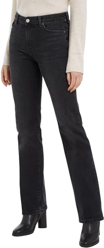 Tommy Hilfiger Vaqueros Mujer Bootcut Fit elásticos, Negro (IRI), 32W/30L