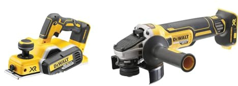 DEWALT Rabot Brushless XR 18V sans Batterie ni Chargeur DCP580N-XJ - Coffret TSTAK & Meuleuse XR 18 V 125 mm Brushless DEWALT DCG405NT (machine nue)