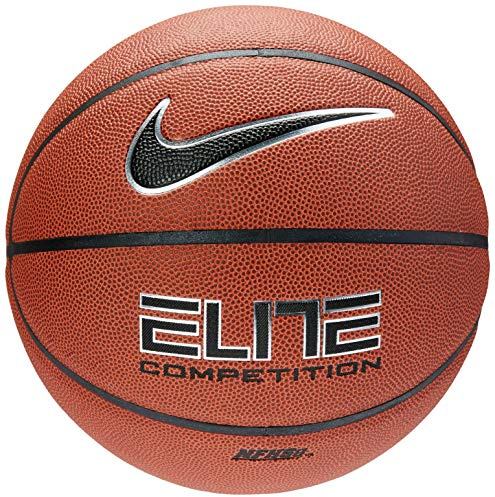 Nike Erwachsene Baskettball Elite, Amber/Black/metallic Silver, 7, 9017-2