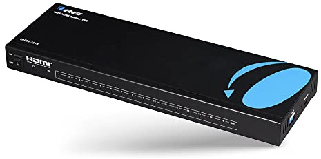 OREI 1 in 16 4K Out HDMI Splitter 4:4:4 8-bit - HDMI 2.0, HDCP 2.2, 18 Gbps, 4K @ 60Hz Duplicator/Distributor UltaHD High Resolution (UHDS-1016) (1x16)