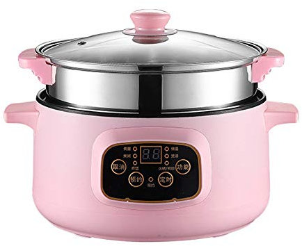 Olla Arrocera Funcional, Olla De Cocción Lenta con Protección De Apagado Automático, Olla Arrocera Pequeña para El Hogar con Vapor, 24 Cm-Pink Smart Edition (Pink Smart Edition 24 Cm)
