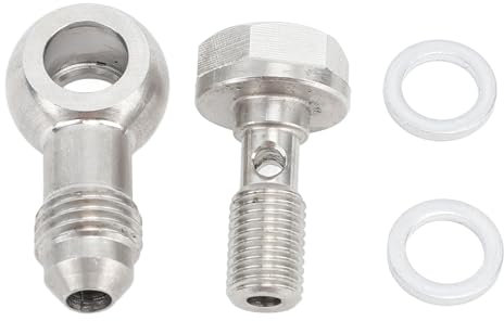 M8x 1,0 Bis AN4 Banjo Bolt Edelstahl M8x 1,0 Banjo Bolt mit Unter Leg Scheiben Hohe Tragfähigkeit für Sanitär Systeme Verschiedene Automodelle