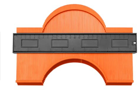 Contour Gauge Tool, Plastic Outline Profile Shape, Duplications Guage, Measuring Irregular Shape Outline Angle Adjustable Lock for DIY Handyman, Construction Woodworking Flooring Tile Laying