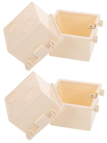 Toddmomy Scatola Di Montaggio Elettrica Da Incasso 86 Scatola Di Giunzione a Parete Plastica Ignifuga Set 4 Pezzi Per Uso Domestico Commerciale Industriale