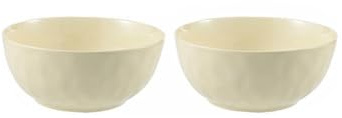 Cuenco de aire de cerámica para el hogar, exquisita vajilla, color amarillo crema, 8 pulgadas