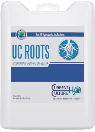 UC Roots - Non Toxic Plant-Safe Descaler for Hydroponic Systems | Reduces Mineral Buildup | Increases ORP - 5 Gallon Size