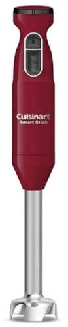 Cuisinart Hand Blender, Smart Stick 2-Speed Hand Blender- Powerful & Easy to Use Stick Immersion Blender-for-Shakes, Smoothies, Puree, Baby Food, Soups & Sauces, Red, CSB-175RP1