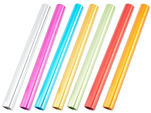 NBEADS 7 Pcs Aluminum Field Race Batons, 7 Colors Aluminum Relay Batons Track Field Relay Baton Running Baton Stick for Outdoor Sports Race Running Athlete Practice