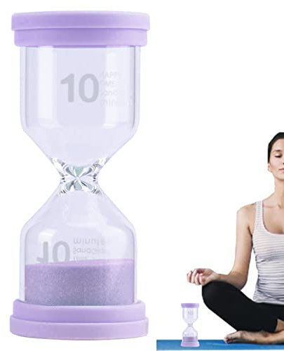 Sanduhr - Kleines buntes Stundenglas | Sanduhr-Timer für Kaminsims, Schreibtisch, Bücherregal, Kuriositätenschrank, Dekoration, Weihnachten,