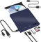 Lecteur DVD-ROM CD-ROM CD-RW VCD Externe, Graveur DVD/CD USB 3.0 et Type-C avec Lecteur de Carte SD/TF et de USB, pour Windows 7/8/10/ Vista/XP/Mac OS, Laptop, Desktops