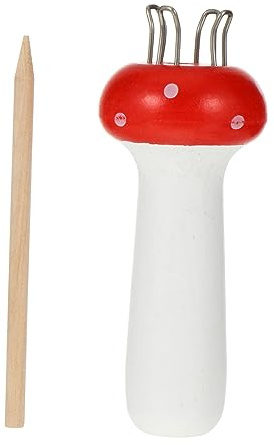 Beatifufu Wood Knitting Dolly DIY Craft Tool French Knitter Handheld Practical Rope Maker for Yarn Knitting and Craft Projects Suitable for Home Use and Creative DIY