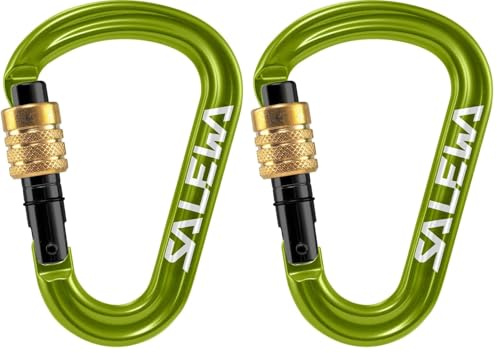 SALEWA Karabiner HMS Pro Carabiner Mosquetón (Paquete de 2)