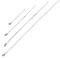 WeddHuis 4 Piezas Extensor de Collar Plata, 5/10/15/20 cm Extensor de Collar Extensión Extensor de Cadena Necklace Extender para Collares Pulseras Fabricación de Joyas Mujeres Hombres (4 Tamaños)