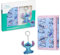 Disney Geldbörse Mädchen mit Schlüsselanhänger Kinder, Stitch & Frozen Geldbeutel Kinder Set - Mädchen Geschenke (Blau Stitch)